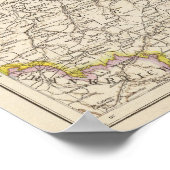 Poster Niederlande - Carte Pays-Bas (Coin)