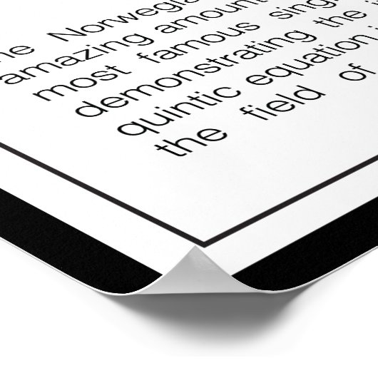 Poster Niels Henrik Abel (Coin)