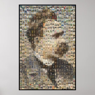 Poster Nietzsche 24x24 dans 3D