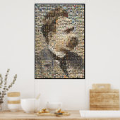 Poster Nietzsche 24x24 en 3D (Cuisine)