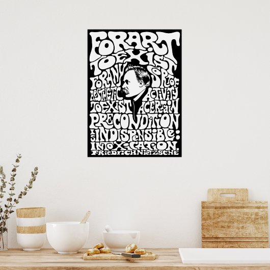 Poster Nietzsche - Art (Cuisine)