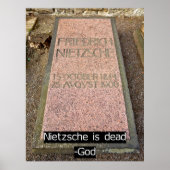 Poster Nietzsche est mort (Devant)