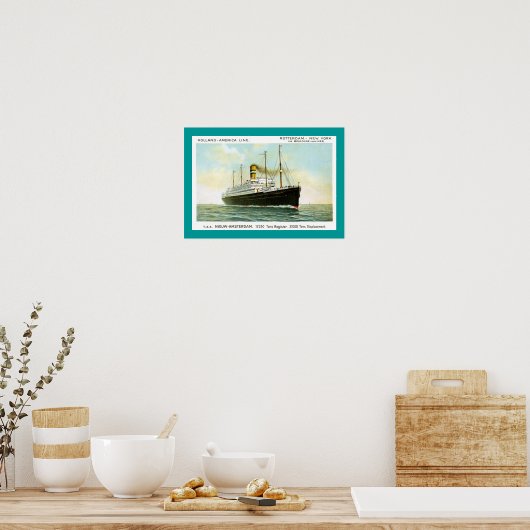 Poster Nieuw Amsterdam de 1906 (Cuisine)