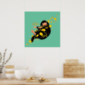Poster Niffler Flottant Avec Or (Cuisine)