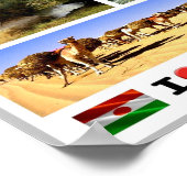 Poster Niger - Drapeau d'agitation - (Coin)