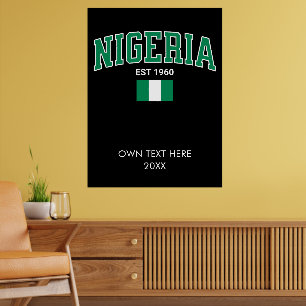Poster Nigeria Est. 1960 — Patrimoine de fierté personnal