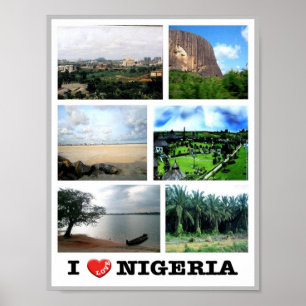 Poster Nigeria - I Love -