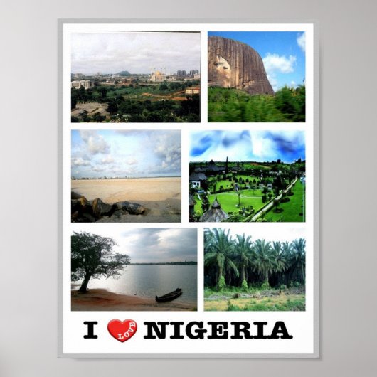 Poster Nigeria - I Love - (Devant)