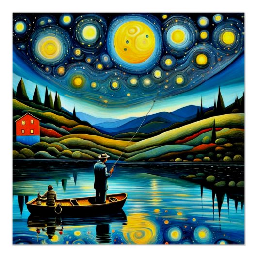 Poster Night Angler 4 (Devant)