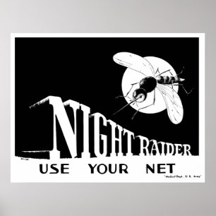 Poster Night Raider — 2ÈME GUERRE MONDIALE Malaria