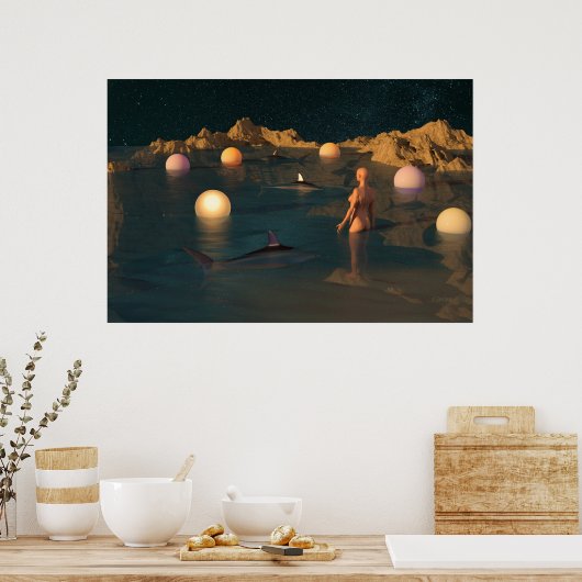 Poster Night Swimming (Cuisine)