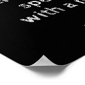 Poster Night with Mosquito - African proverb - print (Coin)