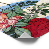 Poster Nightingale & Rose Hokusai Art japonais (Coin)