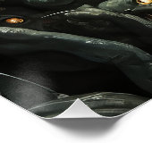 Poster Nightmare de chat d'horreur (Coin)