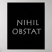 Poster Nihil obstat (Devant)