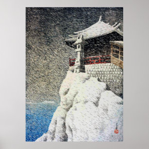 Poster Nihon Fūkei Senshū Abuto no Kannon Kawase Hasui