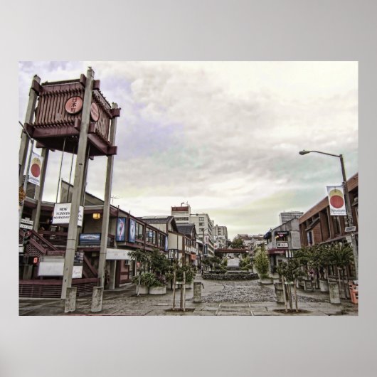 POSTER NIHON MACHI - VILLE DU JAPON - SAN FRANCISCO (Devant)