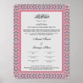 Poster nikah zertifikat (Devant)