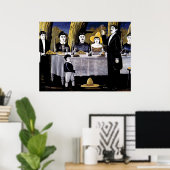 Poster Niko Pirosmani - Fête de famille (Bureau à domicile)