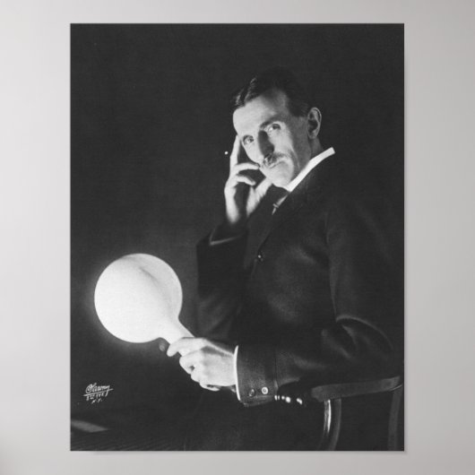 Poster Nikola Tesla, 1898. (Devant)