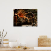 Poster Nikola Tesla Homme de Mystère Couleur Redux (Cuisine)