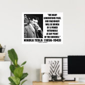 Poster Nikola Tesla Notre Machinerie Sera Conduite Par Le (Bureau à domicile)