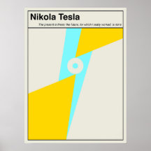Nikola Tesla Physique Science Minimaliste Abstrait