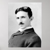 Poster Nikola Tesla Portrait (Devant)