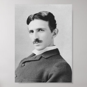 Poster Nikola Tesla - Vers 1890