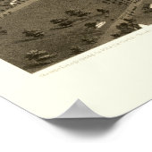 Poster Niles, MI Carte panoramique - 1868 (Coin)