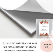 Poster N'importe quel événement, Bourgogne et Blush Affic