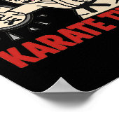 Poster N'Importe Quelle Heure Karate Time Drôle Punch Hor (Coin)