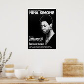 Poster Nina Simone Jazz Live Concert (Cuisine)