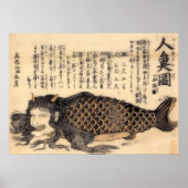 Poster Ningyo-no-zu-Bunka (sirène), (Devant)