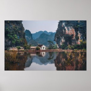 POSTER NINH BINH, DELTA DE LA RIVIÈRE ROUGE, VIETNAM