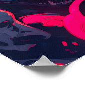 Poster Ninja et ses loups anime art (Coin)