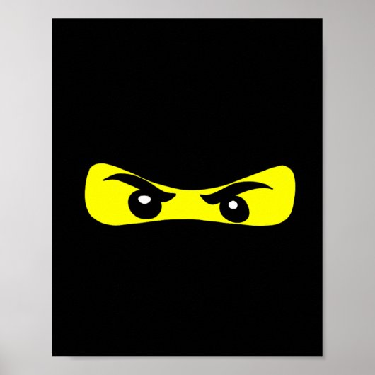 Poster Ninja Eyes Fun Halloween Ninja Costume (Devant)