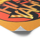 Poster Ninja karate pop art - retro (Coin)