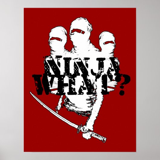 POSTER NINJA QUOI ? (Devant)