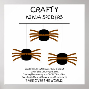 Poster Ninja Spiders !
