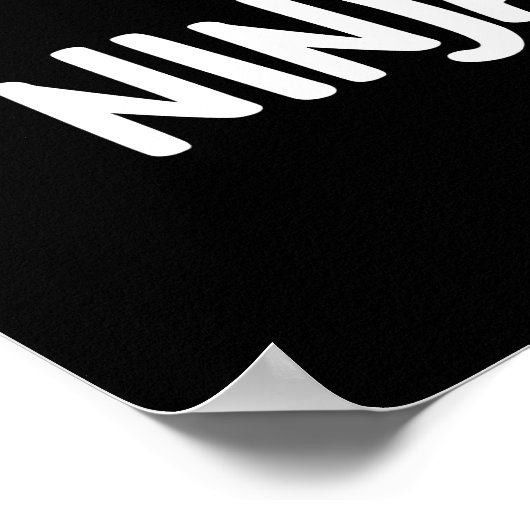 Poster Ninjabread Man Funny Gingerbread Pun Dark BG (Coin)