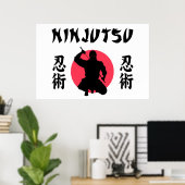 Poster Ninjutsu Soleil Levant (Bureau à domicile)