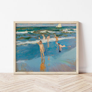 Poster Niños en el Mar Joaquín Sorolla