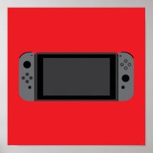 Poster Nintendo-switch (grijs)