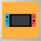 Poster Nintendo Switch(Neon Blue/Red) (Devant)