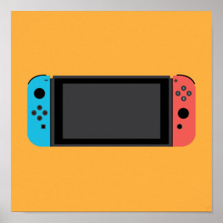 Poster Nintendo Switch(Neon Blue/Red)