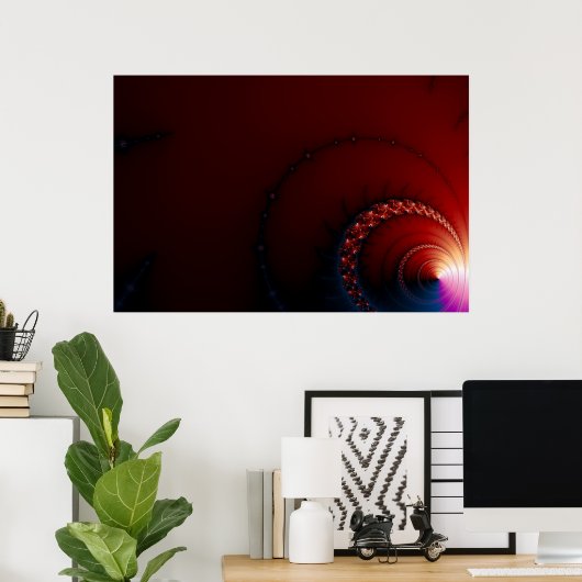 Poster Nips - Art Fractal (Bureau à domicile)