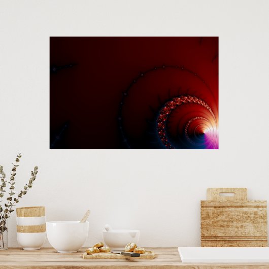 Poster Nips - Art Fractal (Cuisine)