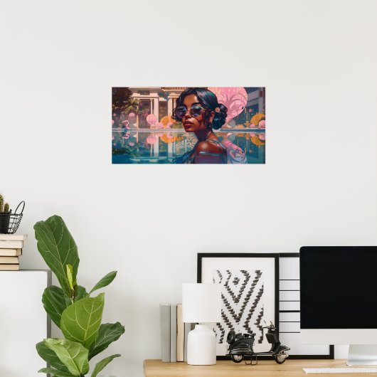 Poster Niravi nager dans le paradis (Bureau à domicile)