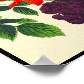 Poster Nishimura Hodo Dahlias fleurs japonaises orientale (Coin)